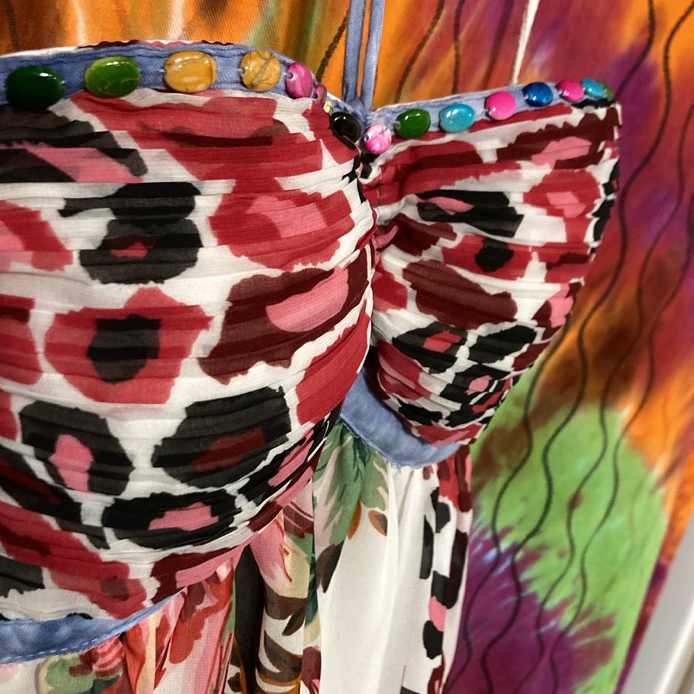 Best-Emilie maxi dress, SM/MED. Floral and animal print - Picture 3 of 7